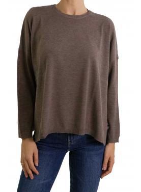 Maglione girocollo tinta unita 
